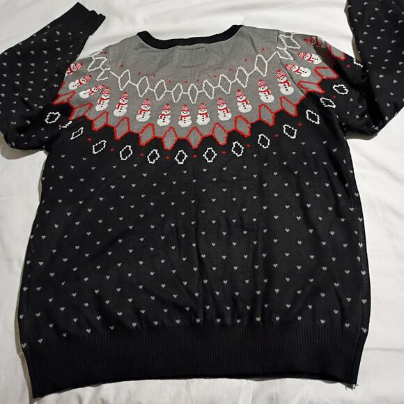 Ugly Christmas Sweater Men's XL TPSEY ELVES Nordic Ski Snowmen Black/Red/Grey - Picture 5 of 9